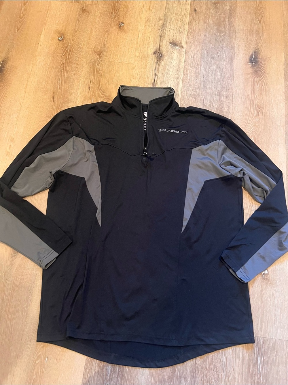 Slingshot XL Men’s Black & Gray Quarter-Zip Performance Jacket